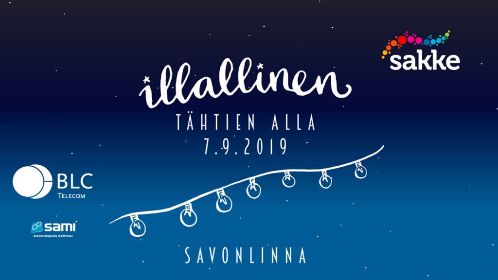 Illallinen tähtien alla 7.9.2019 klo 18-20