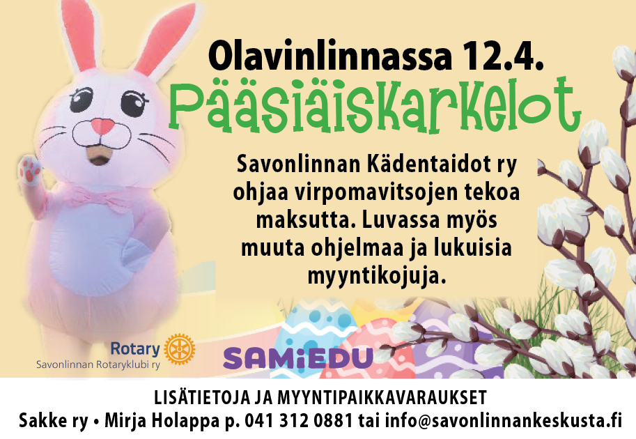Pääsiäiskarkelot Olavinlinnassa 12.4.
