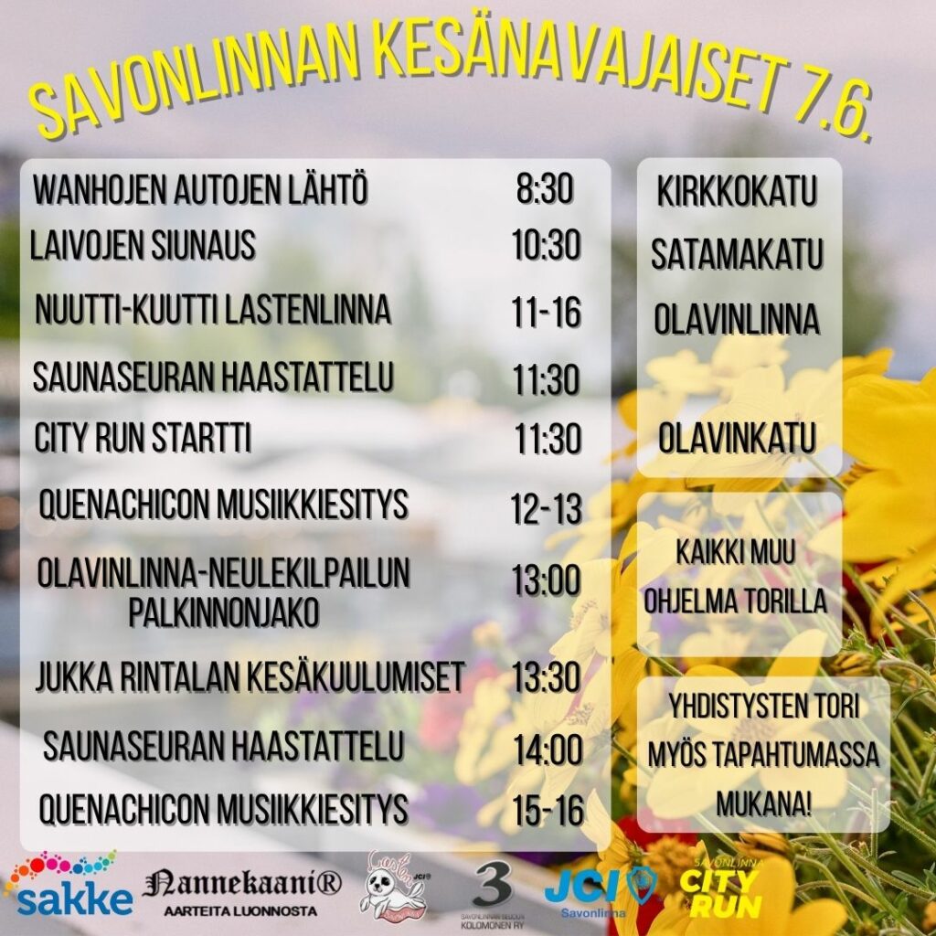 Savonlinnan Kesänavajaiset 7.6.