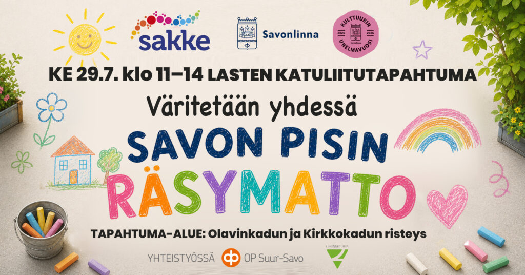 Lasten katuliitutapahtuma Pyhän Olavin päivänä 29.7.2026